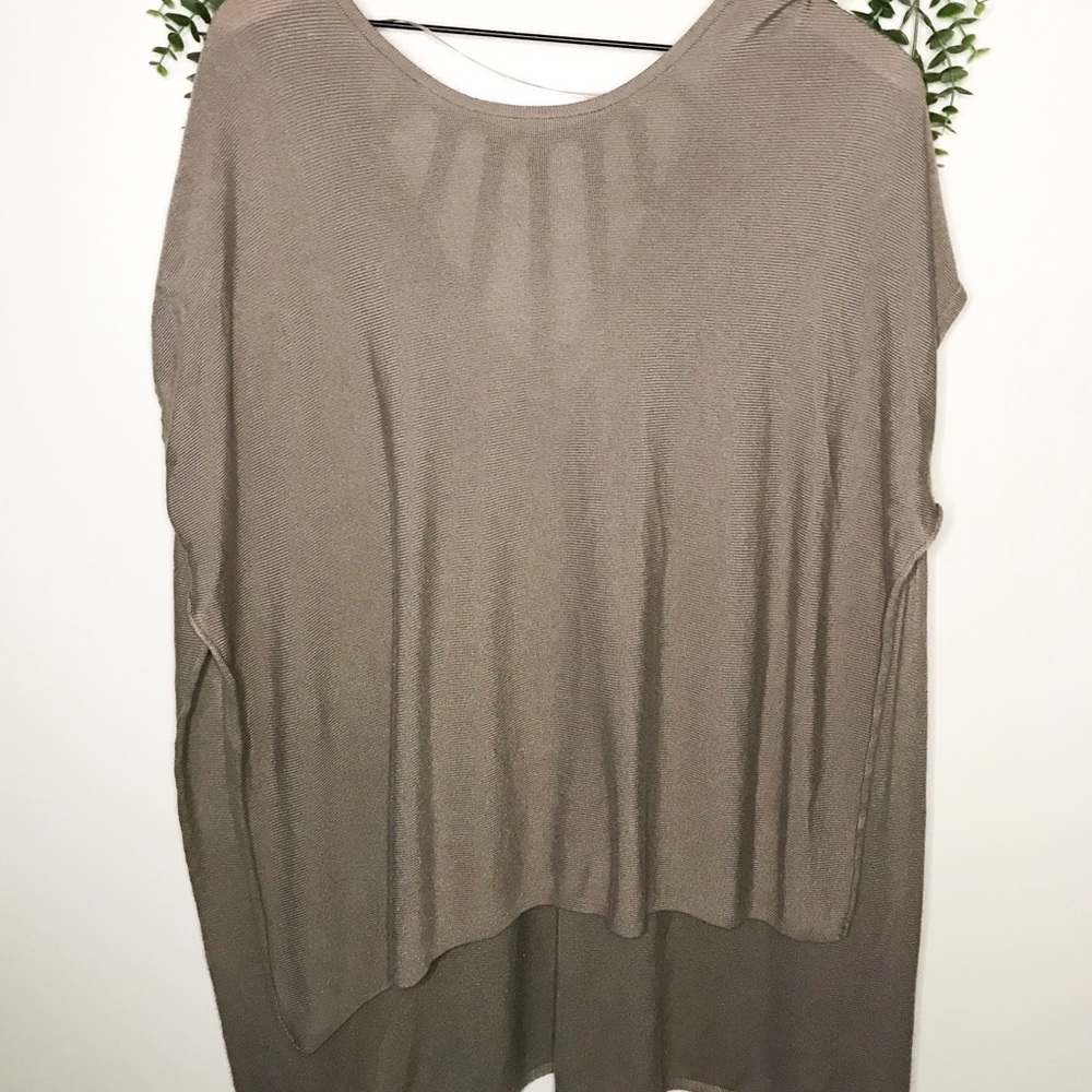 Olive green oversized tunic top